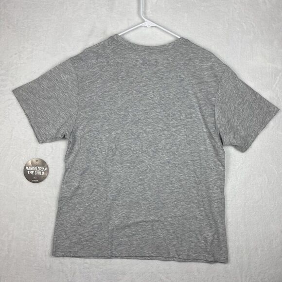 Star Wars Baby Yoda Graphic T-Shirt Adult Size 2XL Gray Crewneck Short Sleeve - Picture 2 of 6